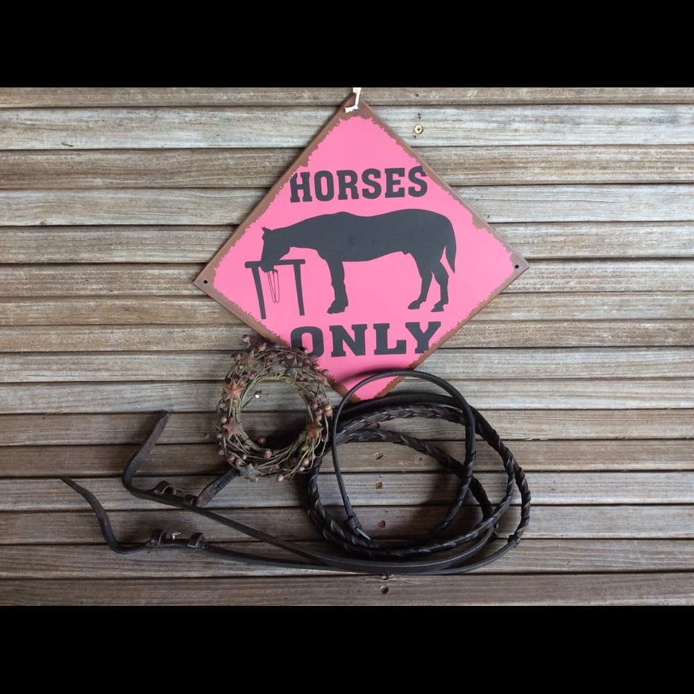 Braided English Reins